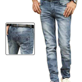 Gents Slim Fit Jeans Pants-Sky Blue