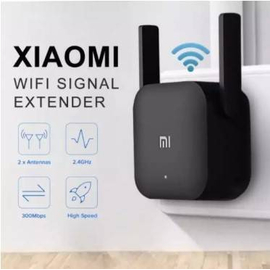 Pro 300M 2.4G WiFi Amplifier with 2 Antenna Original-Black