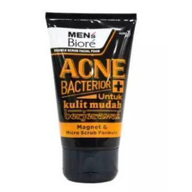 Mens Biore Facial Foam Acne Bacterior  Foam Face Wash for Men - 100g, 2 image