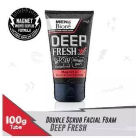 Mens Biore  Deep Fresh Facial Foam Face Wash for Men - 100g