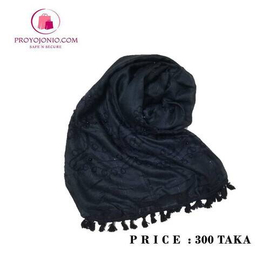 Black Cotton Hijab For Women