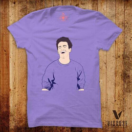 Light Purple Cotton T-Shirt For Men