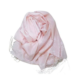 Peach Silk Fabric Hijab For Women