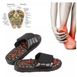 Foot Massage Slippers - Black, 3 image