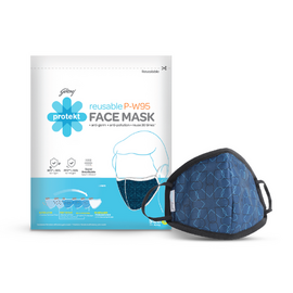 GODREJ PROTEKT FACE MASK MEDIUM NAVY BLUE