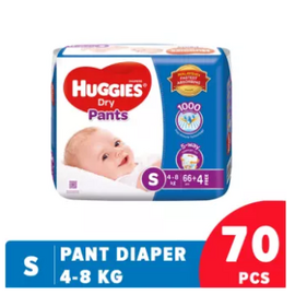 Huggies Dry Pant Diaper Small-70 Pcs (4-8 Kg)