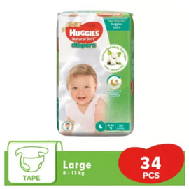 Huggies Ultra Belt Diaper Large (L) 34 Pcs (8-13 Kg)