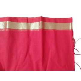 Red Cotton Saree For Women, 3 image
