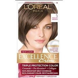 L'Oreal Paris Excellence 5 Medium Brown Hair Color