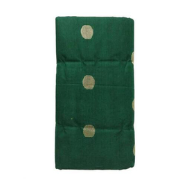 Bottle Green Cotton Saree For Women, 2 image
