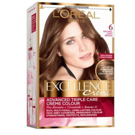 L'Oreal Paris Excellence 6 Natural Light Brown Color