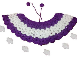 Purple Baby Crochet Neck