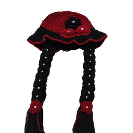 Red & Black Baby Hats (6-12 months)