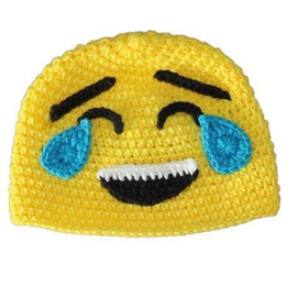 Yellow Emoji Baby Hat (3-6 months)