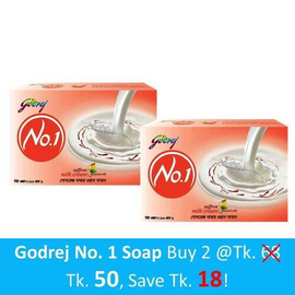 GODREJ NO 1 SAFFRON SOAP 100G