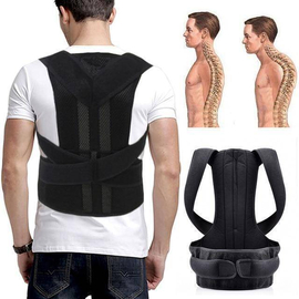 Adjustable Posture Corrector Back Support Shoulder Lumbar Brace Belt
