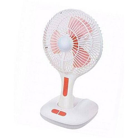 Multifunction Foldable Rechargeable Fan With LED Light - White