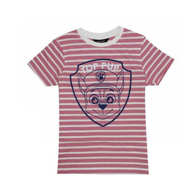 Pink Stripe Print Boys T-Shirt