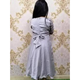 Ash Silk Party Gown(3-6Y), 3 image