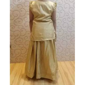 Golden Silk Skirt+ Tops(1-4Y), 3 image