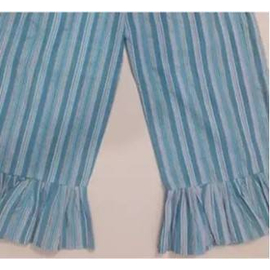 Stripe Cotton Plazzo-Blue(7-10Y), 2 image