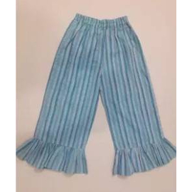 Stripe Cotton Plazzo-Blue(3-6Y)