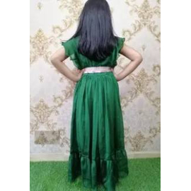 Green Color Gown(9-12Y), 2 image