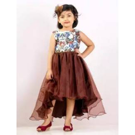 Tissue Party Dress-Chocolate(3-8Y)