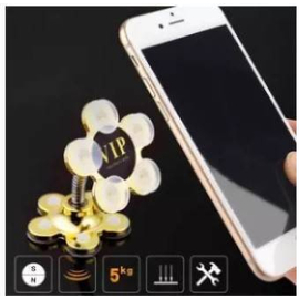 360 Degree Metal Flower Magic Suction Cup Mobile Phone Holder