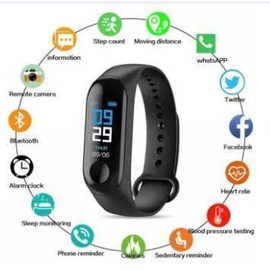 M3 Pro Fitness Bracelet Oled Color Touch Screen Smart Wristband