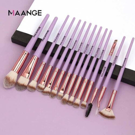 Maange 14pcs Purple Color Eye Makeup Brush set, 2 image