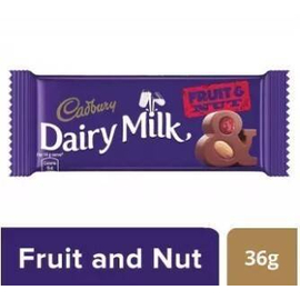 Cadbury Dairy Milk Fruit and Nut Chocolate Bar 36gm