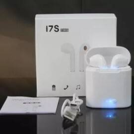 HBQ I7S Mini Wireless Earphone With Power Case - White