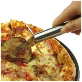Pizza Cutter Round Shape Knife - Silver, 2 image