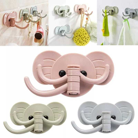 1PCS Elephant Nose 3 Hooks Wall Hanger