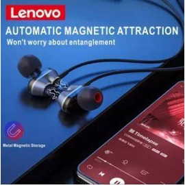 Lenovo HE08 Wireless Headphones Neck Hanging Handsfree Earbuds Earphones, 3 image