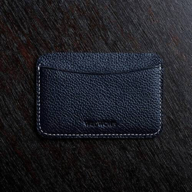 Original Leather Card Holder H1 Yale Blue