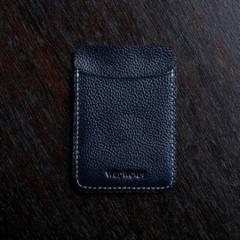 Original Leather Card Holder V1 Yale Blue