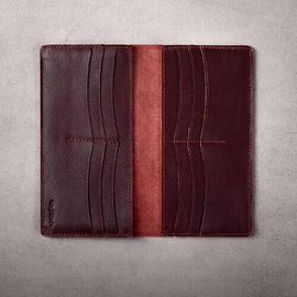 Original Leather Long Wallet LW1 Wine Red, 3 image