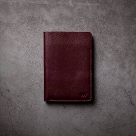 Original Leather Passport Holder PH1 Wine Red