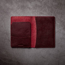 Original Leather Passport Holder PH1 Wine Red, 2 image