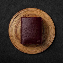 Original Leather Wallet B1 Wine Red