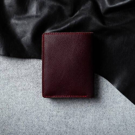 Original Leather Wallet BD1 Wine Red, 2 image