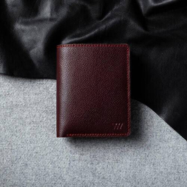 Original Leather Wallet BD1 Wine Red