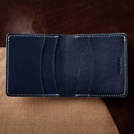 Original Leather Wallet E1 Yale Blue, 2 image
