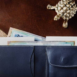 Original Leather Wallet MD1 Yale Blue, 3 image