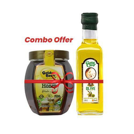 Buy 1 Golden Bee Honey(1 Litre) get Free 1 Gota De Oro Skin Care Olive Oil(100ml)