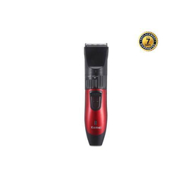 Kemei Km 730 Rechargeable Hair Clipper And Trimmer-Red