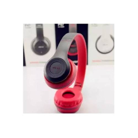 Wireless Bluetooth Headphone P47 Stereo Earphone With Sd Card Slot-Red