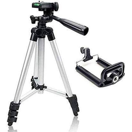 Tripod 3110 Portable 3.6 Feet Camera and Mobile Stand - Silver, 2 image